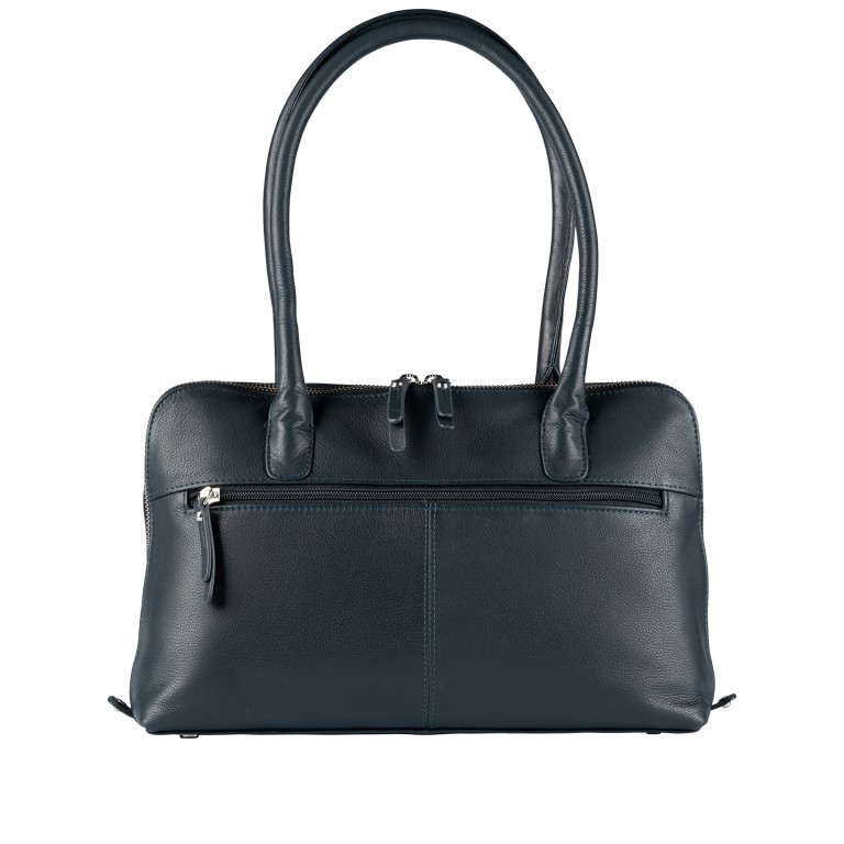 Shopper Lugano 481 Blau, Farbe: blau/petrol, Marke: Flanigan, EAN: 4066727008114, Abmessungen in cm: 32x20.5x10, Bild 3 von 5