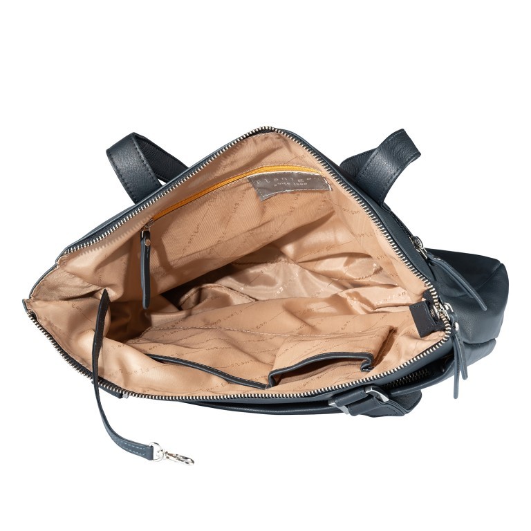 Shopper Lugano 483 Blau, Farbe: blau/petrol, Marke: Flanigan, EAN: 4066727008138, Abmessungen in cm: 35x28x10, Bild 5 von 5