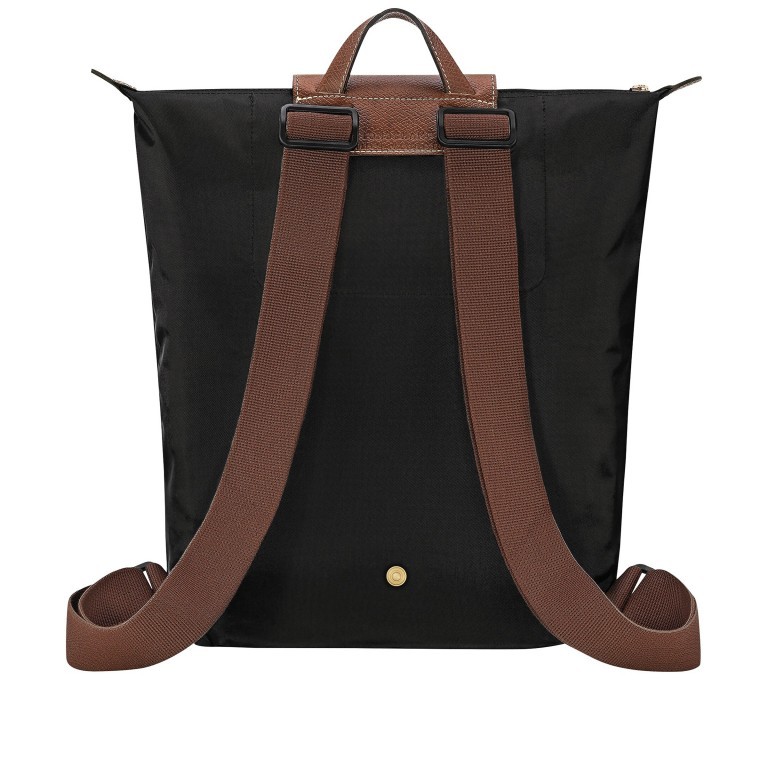 Rucksack Le Pliage 089-10284 Black, Farbe: schwarz, Marke: Longchamp, EAN: 3597922725885, Abmessungen in cm: 26x37x11, Bild 3 von 4