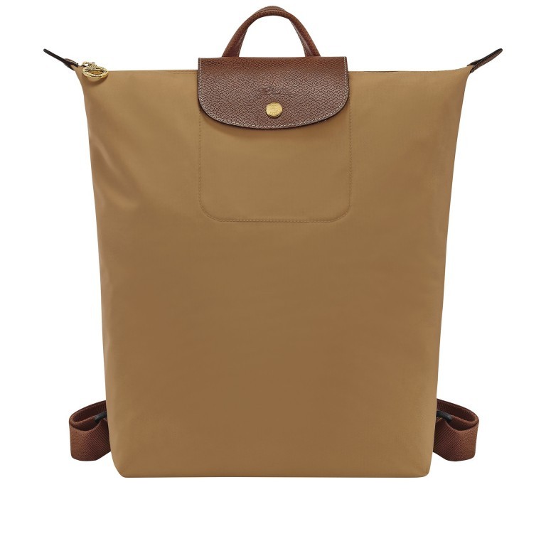 Rucksack Le Pliage 089-10284 Camel, Farbe: cognac, Marke: Longchamp, EAN: 3597922725946, Abmessungen in cm: 26x37x11, Bild 1 von 4