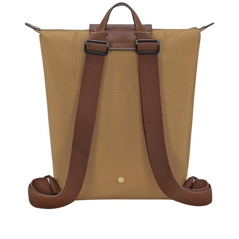 Rucksack Le Pliage 089-10284 Camel, Farbe: cognac, Marke: Longchamp, EAN: 3597922725946, Abmessungen in cm: 26x37x11, Bild 3 von 4