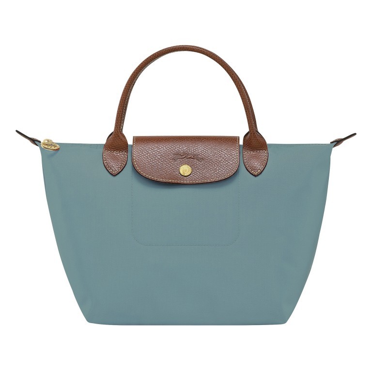 Handtasche Le Pliage Handtasche S Eucalyptus, Farbe: blau/petrol, Marke: Longchamp, EAN: 3597922726936, Abmessungen in cm: 23x22x14, Bild 1 von 6
