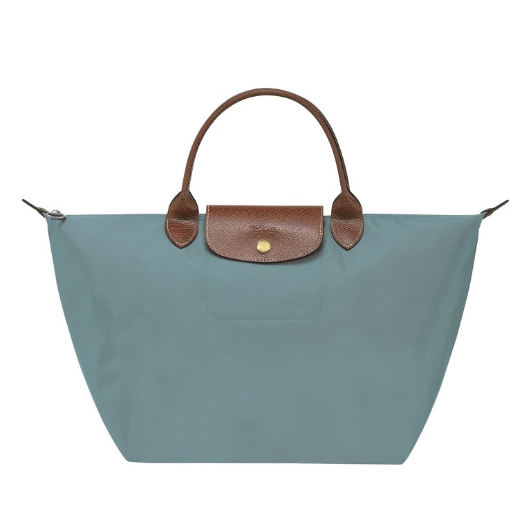Handtasche Le Pliage Handtasche M Eucalyptus, Farbe: blau/petrol, Marke: Longchamp, EAN: 3597922726202, Abmessungen in cm: 30x28x20, Bild 1 von 6