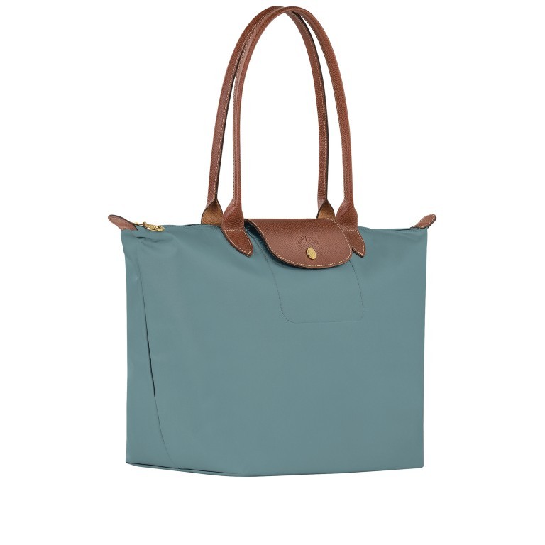 Shopper Le Pliage Shopper L Eucalyptus, Farbe: blau/petrol, Marke: Longchamp, EAN: 3597922726516, Abmessungen in cm: 31x30x19, Bild 2 von 5
