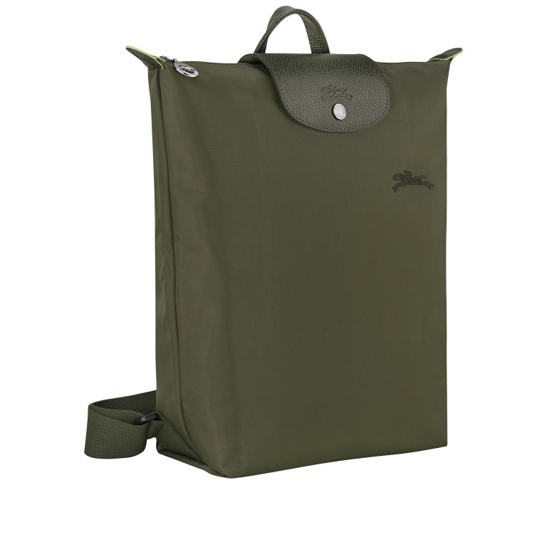 Rucksack Le Pliage Green 919-10284 Forest, Farbe: grün/oliv, Marke: Longchamp, EAN: 3597922726042, Abmessungen in cm: 28x34x10, Bild 2 von 4