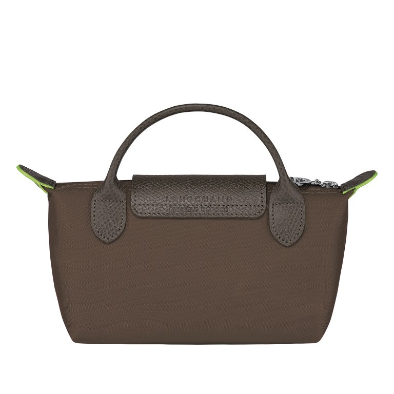 Kosmetiktasche Le Pliage Green Pochette Terra, Farbe: braun, Marke: Longchamp, EAN: 3597922726868, Abmessungen in cm: 17x10x5.5, Bild 3 von 6