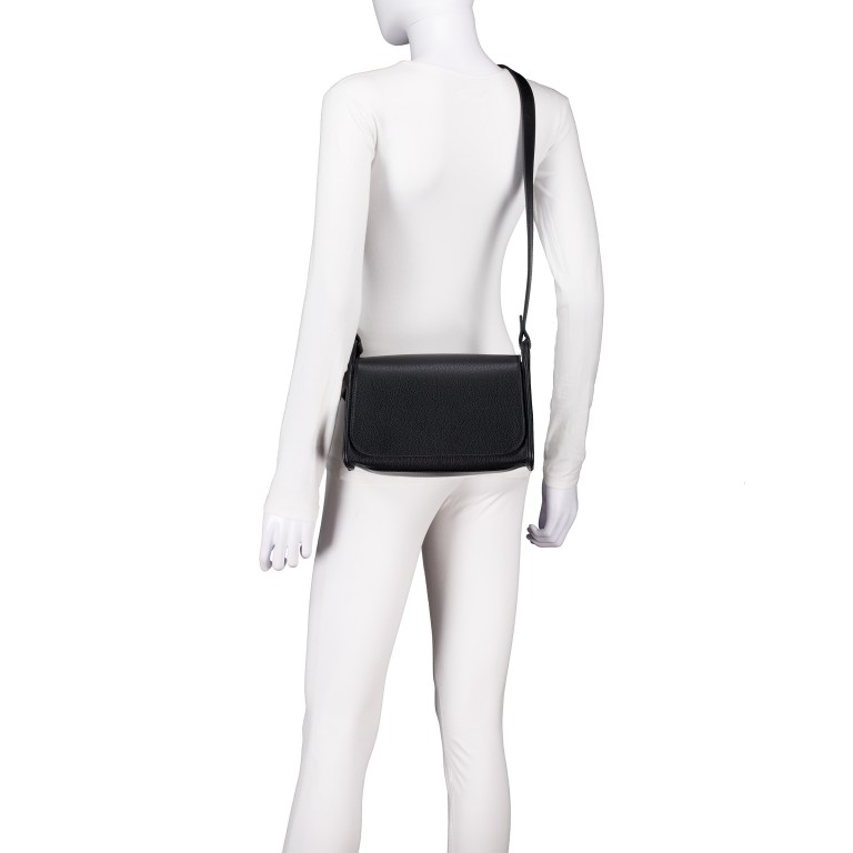 Umhängetasche Le Foulonné M Black, Farbe: schwarz, Marke: Longchamp, EAN: 3597922733583, Abmessungen in cm: 26x16x10, Bild 5 von 6