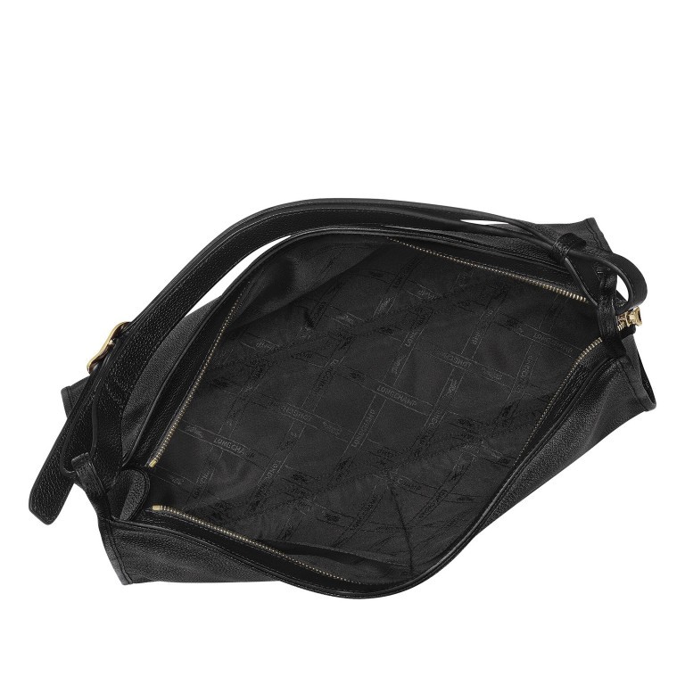 Umhängetasche Le Foulonné 021-10298 Black, Farbe: schwarz, Marke: Longchamp, EAN: 3597922733699, Abmessungen in cm: 43.5x30x15.5, Bild 4 von 4
