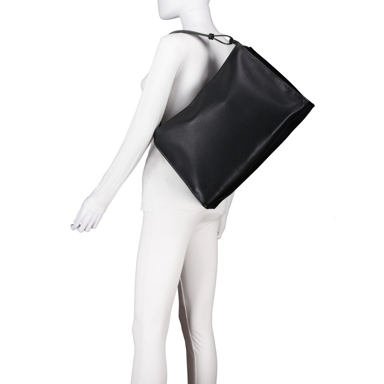 Umhängetasche Le Foulonné 021-10298 Black, Farbe: schwarz, Marke: Longchamp, EAN: 3597922733699, Abmessungen in cm: 43.5x30x15.5, Bild 4 von 5