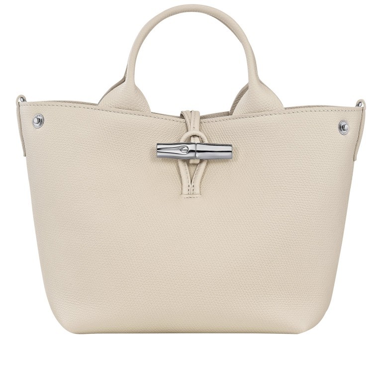 Handtasche Roseau S variabel in der Form Papier, Farbe: beige, Marke: Longchamp, EAN: 3597922722242, Abmessungen in cm: 20x20x13.5, Bild 1 von 9
