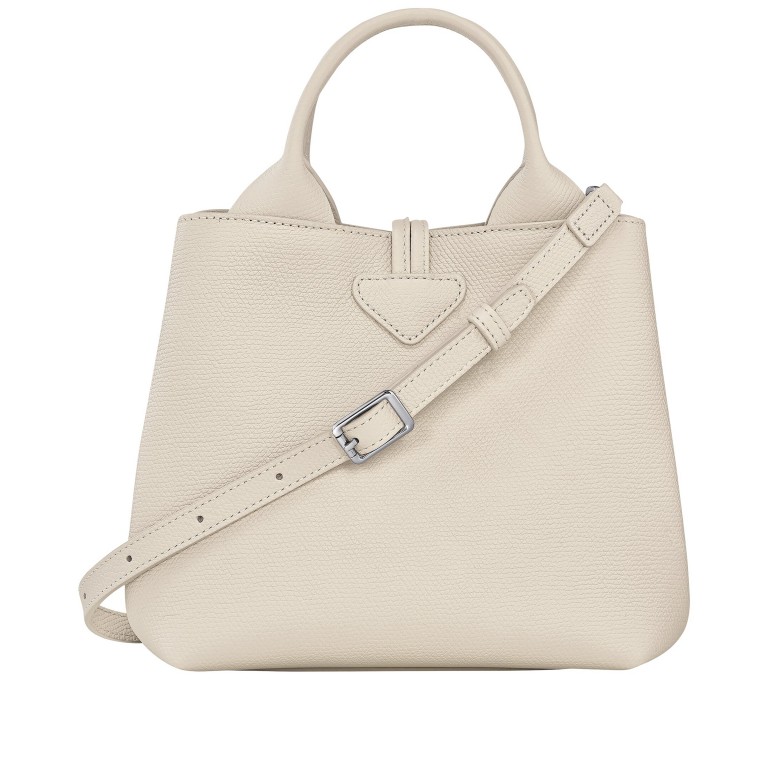 Handtasche Roseau S variabel in der Form Papier, Farbe: beige, Marke: Longchamp, EAN: 3597922722242, Abmessungen in cm: 20x20x13.5, Bild 3 von 9