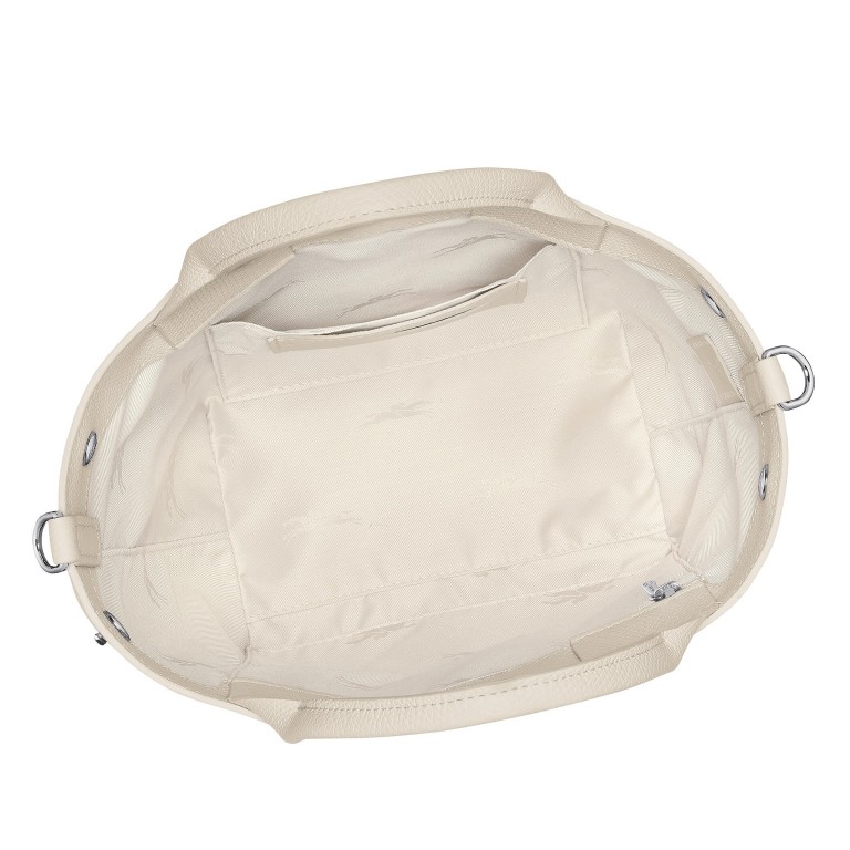 Handtasche Roseau S variabel in der Form Papier, Farbe: beige, Marke: Longchamp, EAN: 3597922722242, Abmessungen in cm: 20x20x13.5, Bild 8 von 9