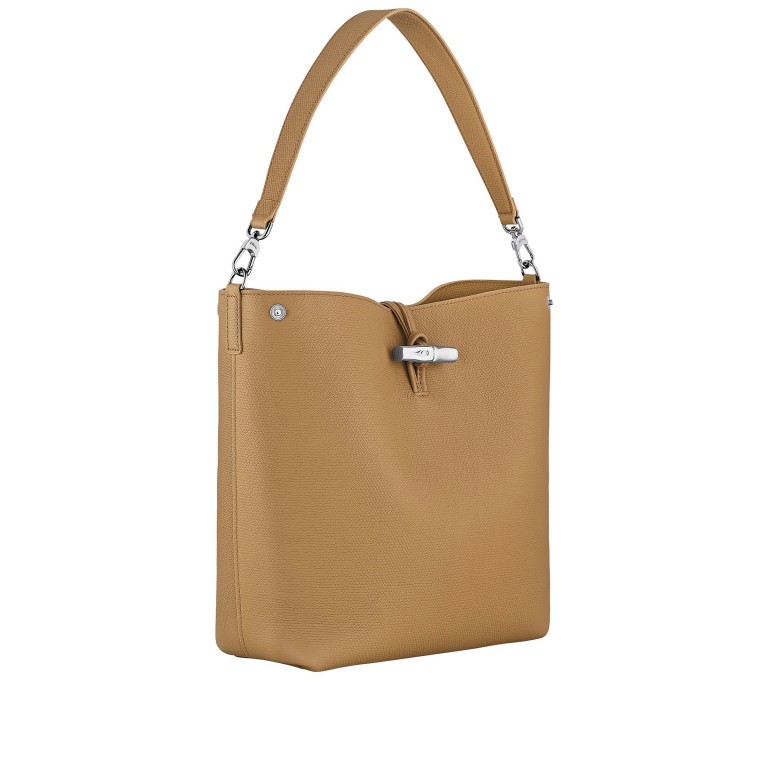 Beuteltasche Roseau Hobo variabel in der Form Walnut, Farbe: braun, Marke: Longchamp, EAN: 3597922734764, Abmessungen in cm: 26.5x29x13, Bild 2 von 6