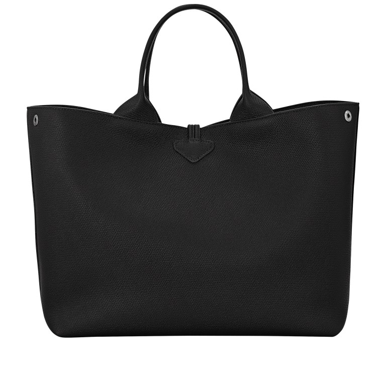 Handtasche Roseau L variabel in der Form Black, Farbe: schwarz, Marke: Longchamp, EAN: 3597922733507, Abmessungen in cm: 34x27x17, Bild 3 von 5