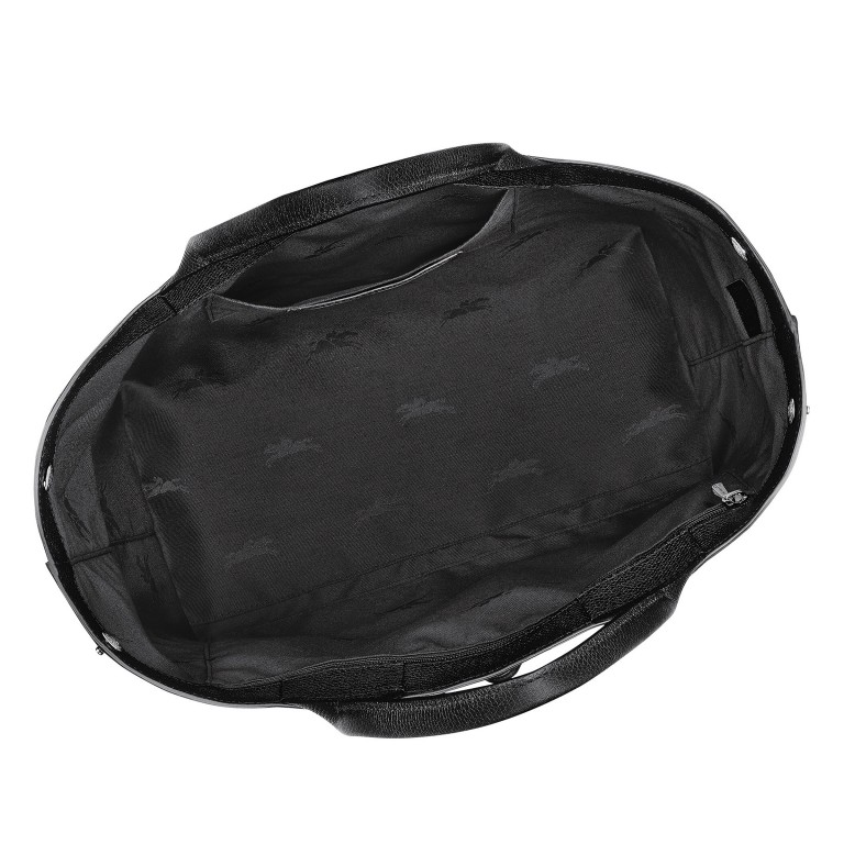Handtasche Roseau L variabel in der Form Black, Farbe: schwarz, Marke: Longchamp, EAN: 3597922733507, Abmessungen in cm: 34x27x17, Bild 5 von 5