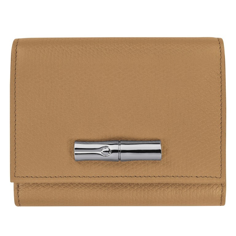 Geldbörse Roseau HFP-30021 Walnut, Farbe: braun, Marke: Longchamp, EAN: 3597922733118, Abmessungen in cm: 12x9.5x2, Bild 1 von 3