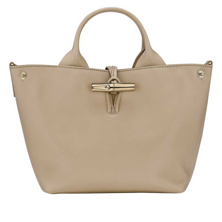 Handtasche Roseau S Racine, Farbe: beige, Marke: Longchamp, EAN: 3597922766475, Abmessungen in cm: 20x20x13.5, Bild 2 von 5