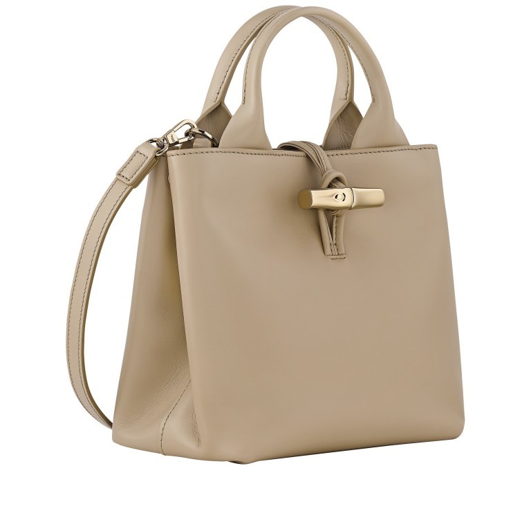 Handtasche Roseau S Racine, Farbe: beige, Marke: Longchamp, EAN: 3597922766475, Abmessungen in cm: 20x20x13.5, Bild 3 von 5