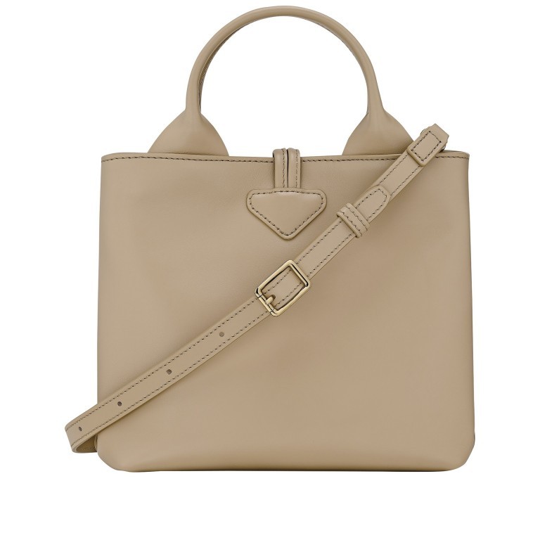 Handtasche Roseau S Racine, Farbe: beige, Marke: Longchamp, EAN: 3597922766475, Abmessungen in cm: 20x20x13.5, Bild 4 von 5