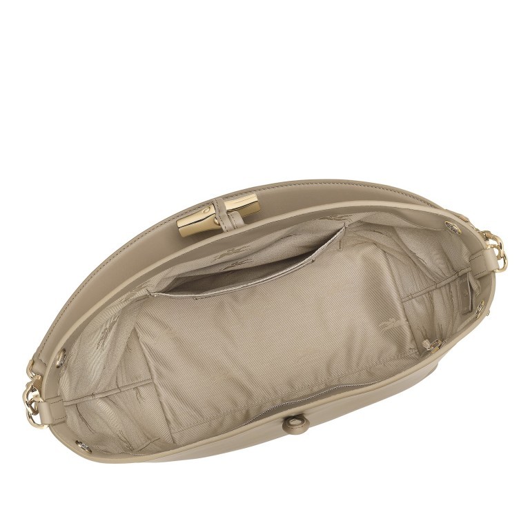 Beuteltasche Roseau Hobo Racine, Farbe: beige, Marke: Longchamp, EAN: 3597922770175, Abmessungen in cm: 26.5x29x14, Bild 4 von 4