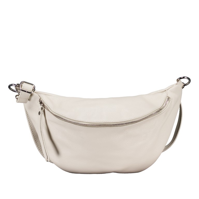 Gürteltasche Silberbeschlag Beige, Farbe: beige, Marke: Hausfelder Manufaktur, EAN: 4065646024878, Abmessungen in cm: 39x18x12.5, Bild 1 von 6