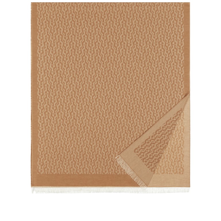 Schal Casual 242-591 Pecan Brown, Farbe: braun, Marke: AIGNER, EAN: 4055539622038, Abmessungen in cm: 160x180x0.1, Bild 2 von 6