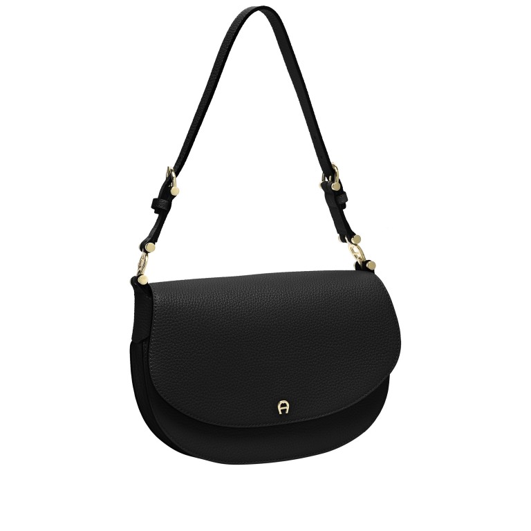 Umhängetasche Delia 132-950 Black, Farbe: schwarz, Marke: AIGNER, EAN: 4055539612961, Abmessungen in cm: 23x14x6, Bild 2 von 7