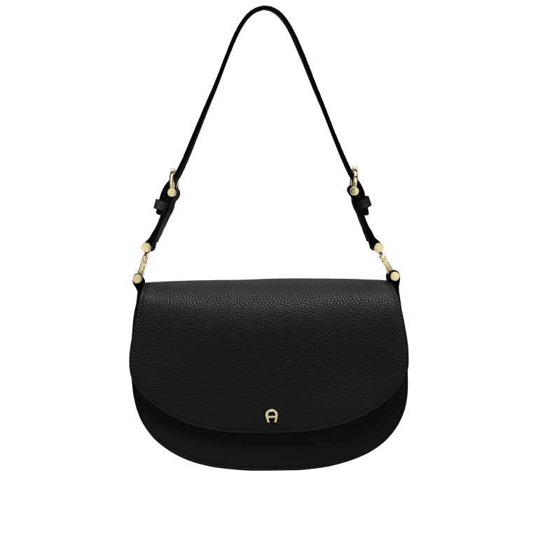 Umhängetasche Delia 132-950 Black, Farbe: schwarz, Marke: AIGNER, EAN: 4055539612961, Abmessungen in cm: 23x14x6, Bild 1 von 7