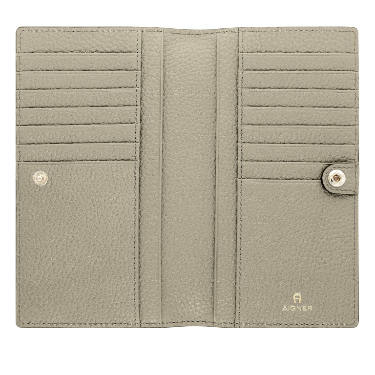 Geldbörse Delia Alpaca Beige, Farbe: beige, Marke: AIGNER, EAN: 4055539618574, Abmessungen in cm: 17.2x9.5x1, Bild 3 von 3
