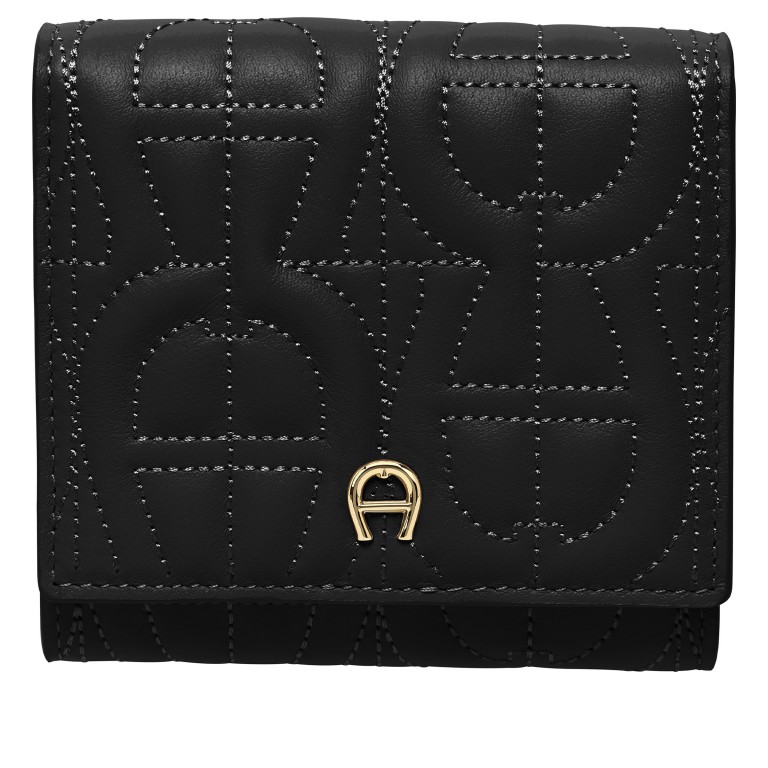 Geldbörse Diadora Black, Farbe: schwarz, Marke: AIGNER, EAN: 4055539585562, Abmessungen in cm: 10.8x10x3, Bild 1 von 3
