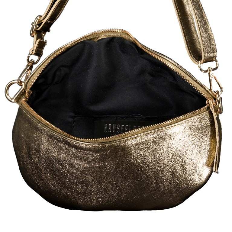 Gürteltasche / Umhängetasche Laminato mit Goldfittings Bronze, Farbe: metallic, Marke: Hausfelder Manufaktur, EAN: 4065646025196, Abmessungen in cm: 24x14x8, Bild 6 von 6