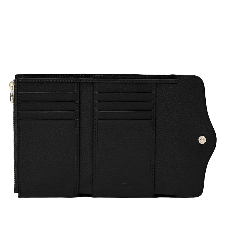 Geldbörse Elsa Black, Farbe: schwarz, Marke: AIGNER, EAN: 4055539618765, Abmessungen in cm: 14x9x1.5, Bild 2 von 2
