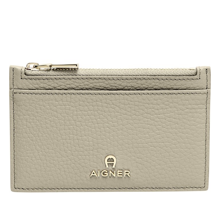 Karten-/Ausweisetui Ivy Alpaca Beige, Farbe: beige, Marke: AIGNER, EAN: 4055539617522, Abmessungen in cm: 13.7x8.7x0.7, Bild 1 von 2