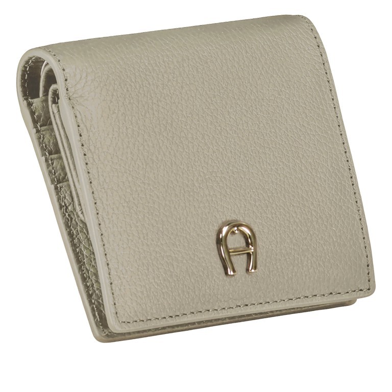 Geldbörse Zita mit RFID-Schutz Alpaca Beige, Farbe: beige, Marke: AIGNER, EAN: 4055539617591, Abmessungen in cm: 10.5x9.5x2, Bild 2 von 4