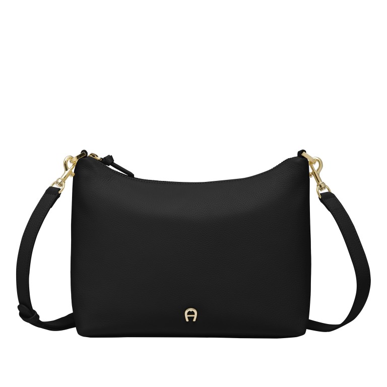Beuteltasche Zita S Black Coloured, Farbe: schwarz, Marke: AIGNER, EAN: 4055539611896, Abmessungen in cm: 30x22x9, Bild 1 von 6