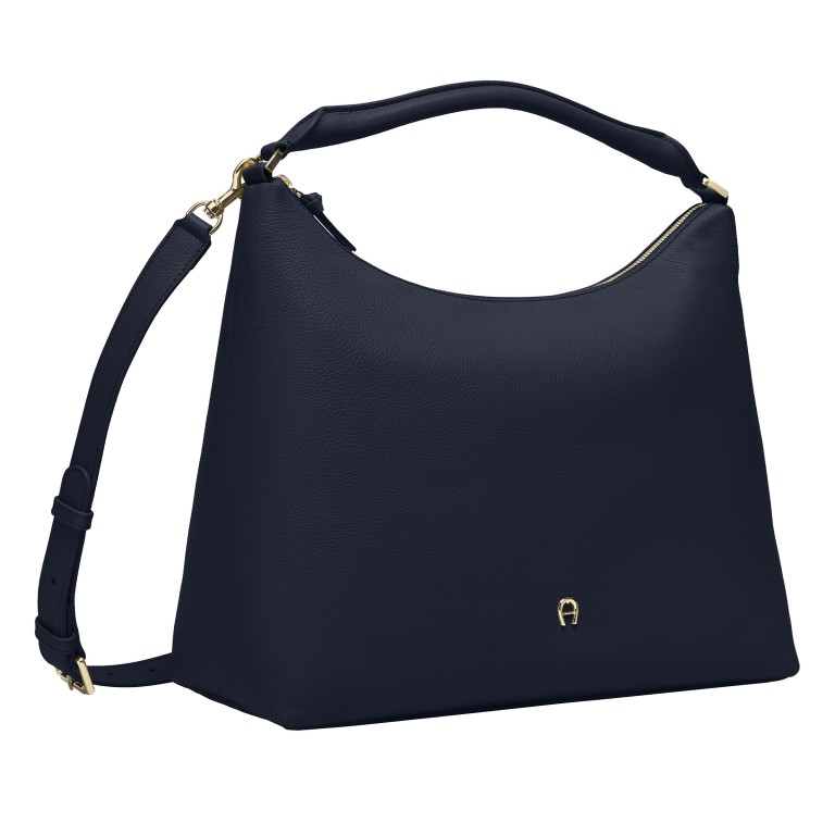 Beuteltasche Zita M Cosmic Blue, Farbe: blau/petrol, Marke: AIGNER, EAN: 4055539616341, Abmessungen in cm: 37x29x16, Bild 2 von 7