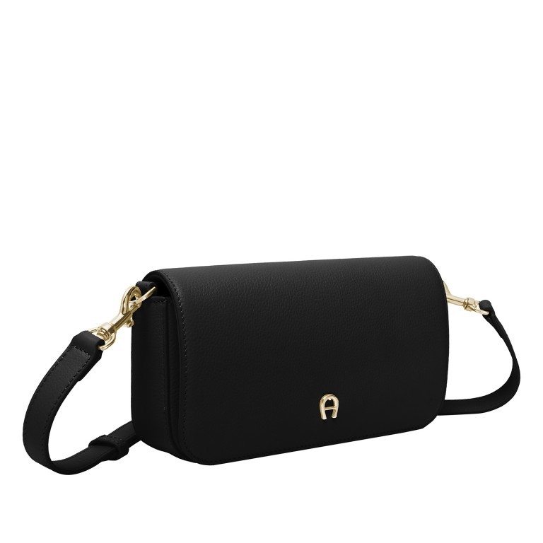 Umhängetasche Zita S Black Coloured, Farbe: schwarz, Marke: AIGNER, EAN: 4055539612831, Abmessungen in cm: 22x13x6, Bild 2 von 5