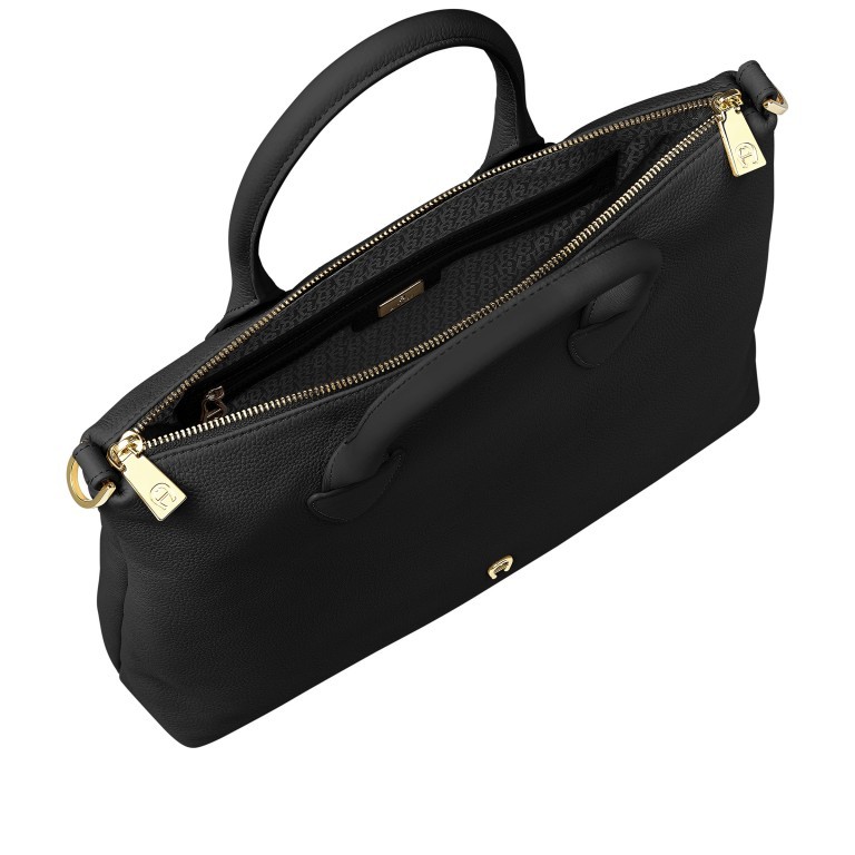 Handtasche Zita M Black Coloured, Farbe: schwarz, Marke: AIGNER, EAN: 4055539614453, Abmessungen in cm: 29x39x12, Bild 6 von 7
