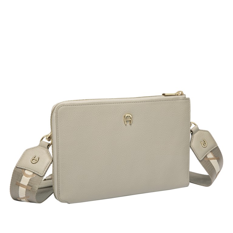 Umhängetasche / Clutch Zita Fashion Pouch Alpaca Beige, Farbe: beige, Marke: AIGNER, EAN: 4055539619854, Abmessungen in cm: 23.5x16x2.5, Bild 2 von 5