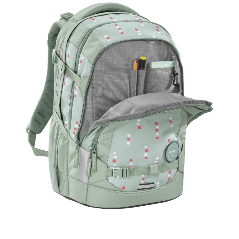Rucksack Mate 30 Liter Dancing Dots, Farbe: grün/oliv, Marke: Coocazoo, EAN: 4047443529510, Abmessungen in cm: 30x44x23, Bild 3 von 9
