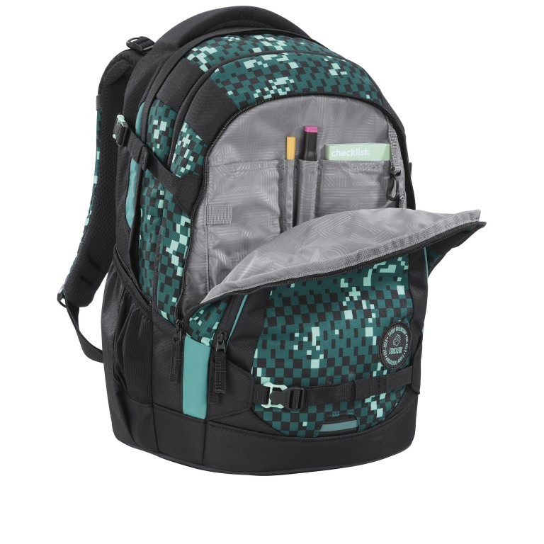 Rucksack Mate 30 Liter Pixel Blox, Farbe: grün/oliv, Marke: Coocazoo, EAN: 4047443529534, Abmessungen in cm: 30x44x23, Bild 3 von 9