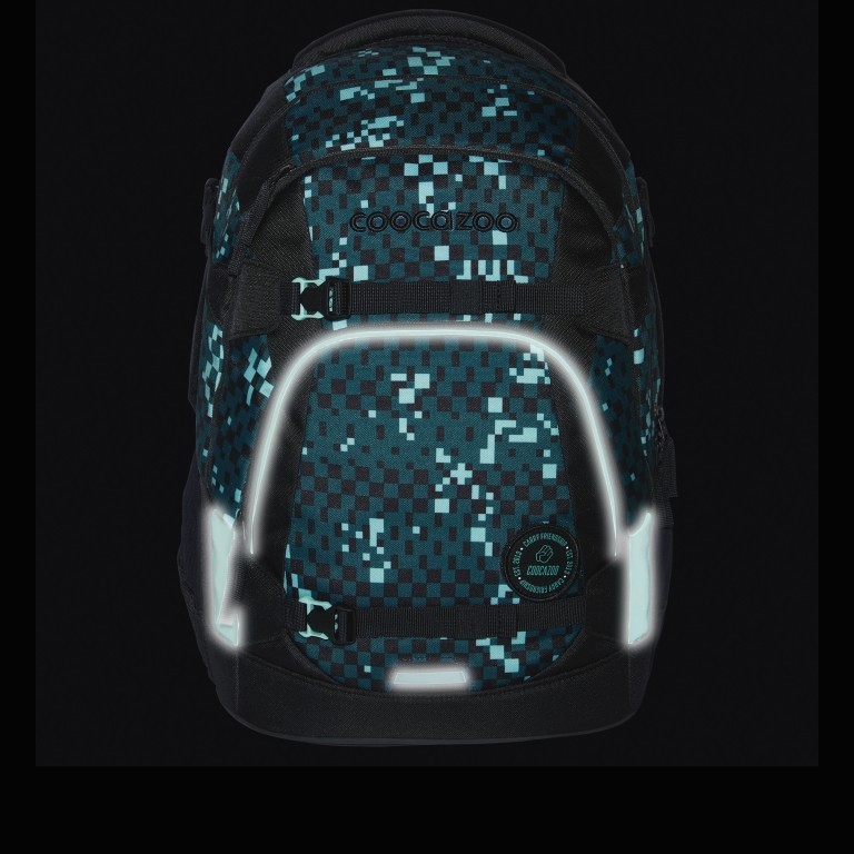 Rucksack Mate 30 Liter Pixel Blox, Farbe: grün/oliv, Marke: Coocazoo, EAN: 4047443529534, Abmessungen in cm: 30x44x23, Bild 9 von 9