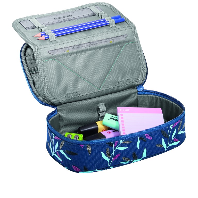 Federmäppchen Boho Glam, Farbe: blau/petrol, Marke: Coocazoo, EAN: 4047443539953, Abmessungen in cm: 24x11x6, Bild 3 von 3