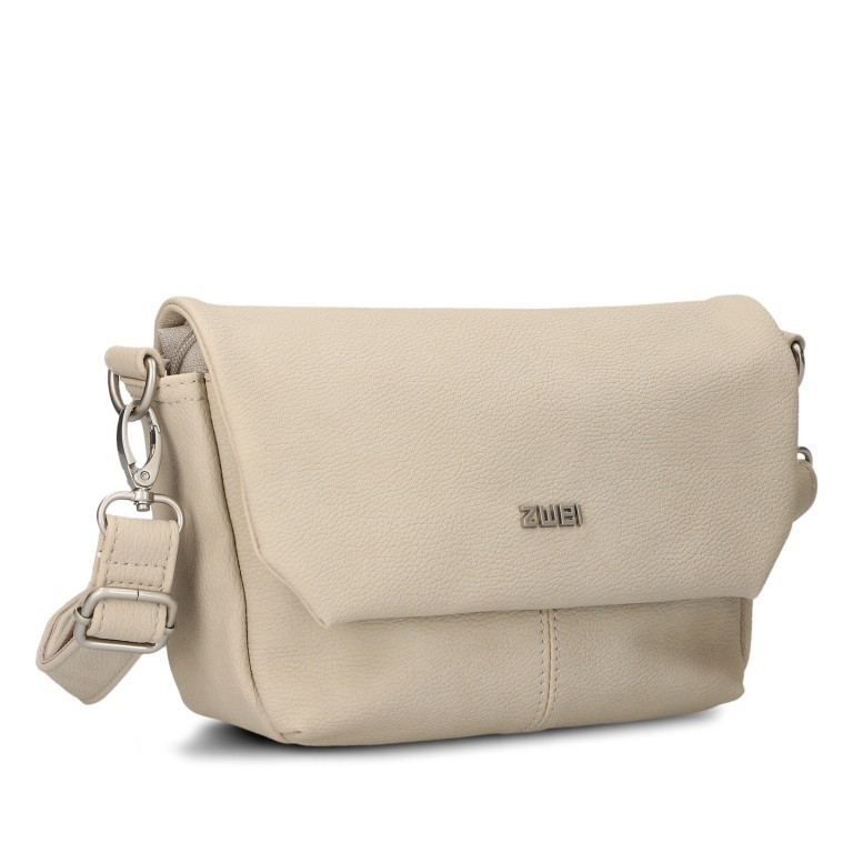 Umhängetasche Mademoiselle M40 Nubuk Linen, Farbe: beige, Marke: Zwei, EAN: 4250257937390, Abmessungen in cm: 28x15x9, Bild 2 von 8
