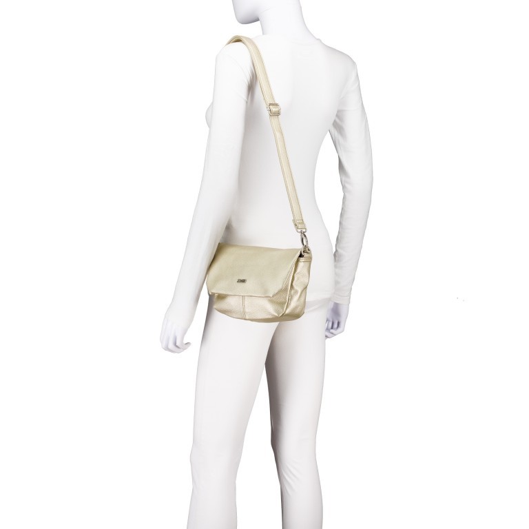 Umhängetasche Mademoiselle M40 Gold, Farbe: metallic, Marke: Zwei, EAN: 4250257937222, Abmessungen in cm: 28x15x9, Bild 6 von 8