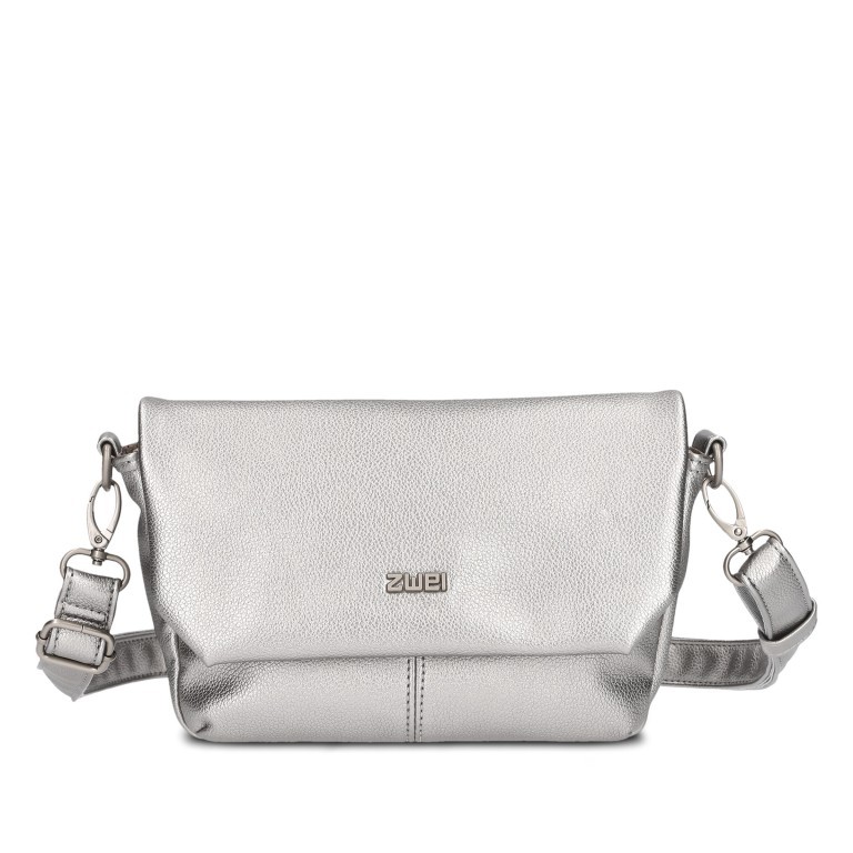 Umhängetasche Mademoiselle M40 Silver, Farbe: metallic, Marke: Zwei, EAN: 4250257937116, Abmessungen in cm: 28x15x9, Bild 1 von 8