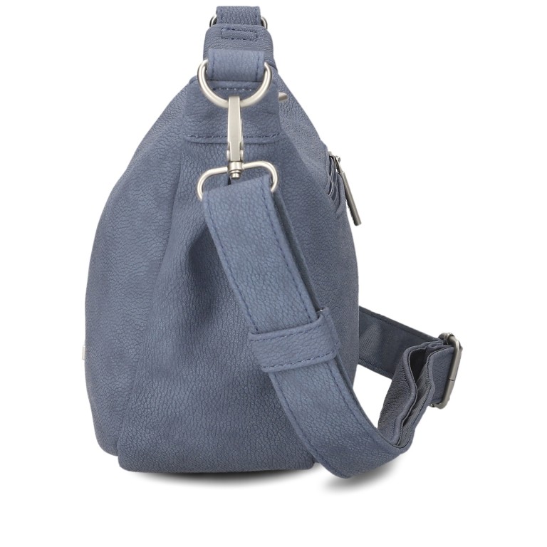 Beuteltasche Mademoiselle Halfmoon Bag M70 Nubuk Sky, Farbe: blau/petrol, Marke: Zwei, EAN: 4250257937697, Abmessungen in cm: 34x18x11, Bild 4 von 8