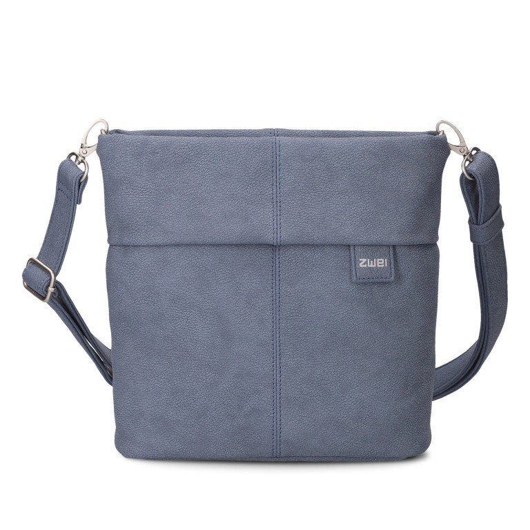 Umhängetasche Mademoiselle M8 vegan Denim, Farbe: blau/petrol, Marke: Zwei, EAN: 4250257937659, Abmessungen in cm: 23x25x10, Bild 1 von 9