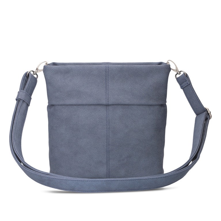 Umhängetasche Mademoiselle M8 vegan Denim, Farbe: blau/petrol, Marke: Zwei, EAN: 4250257937659, Abmessungen in cm: 23x25x10, Bild 3 von 9