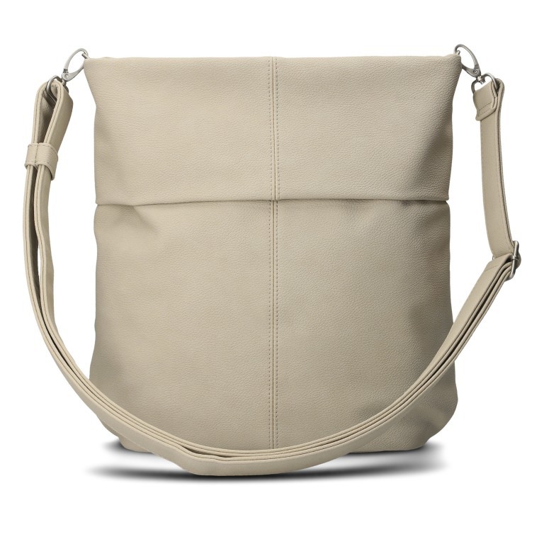 Umhängetasche Mademoiselle M12 Nubuk Linen, Farbe: beige, Marke: Zwei, EAN: 4250257937413, Abmessungen in cm: 32x31x13, Bild 3 von 9